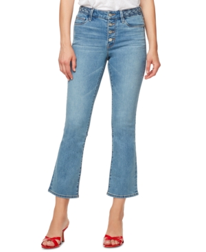 SANCTUARY BRAIDED-WAIST CROPPED JEANS