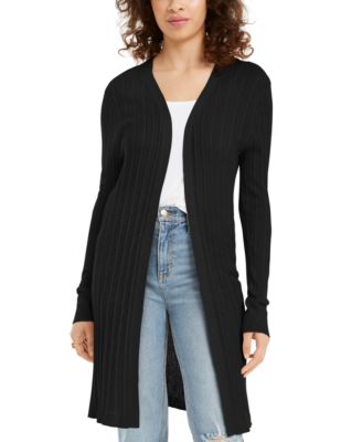 Hooked Up by IOT - Juniors' Ribbed Open-Front Cardigan