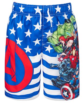 boys avengers swim trunks