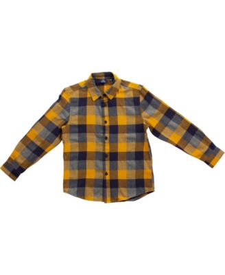 infant yellow button down shirt
