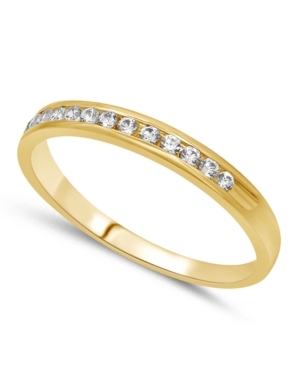 image of Diamond Band (1/6 ct. t.w.) in 14k White, Yellow or Rose Gold