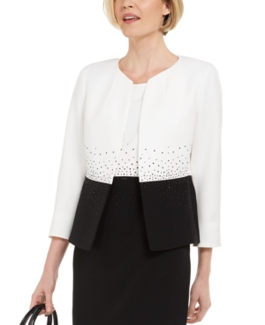 Kasper Two-Tone Opened Jacket