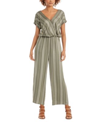 Style & Co Petite Printed Blouson Jumpsuit, Created for Macy's - Macy's