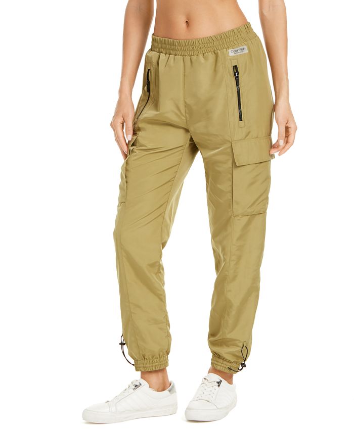 Calvin Klein Mesh-Trimmed Cargo Pants & Reviews - Pants & Capris - Women -  Macy's