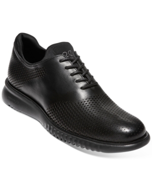 image of Cole Haan Men-s 2.ZERØGRAND Laser Saddle Oxfords Men-s Shoes