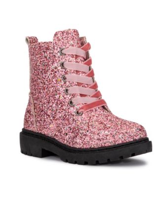 olivia miller glitter combat boots