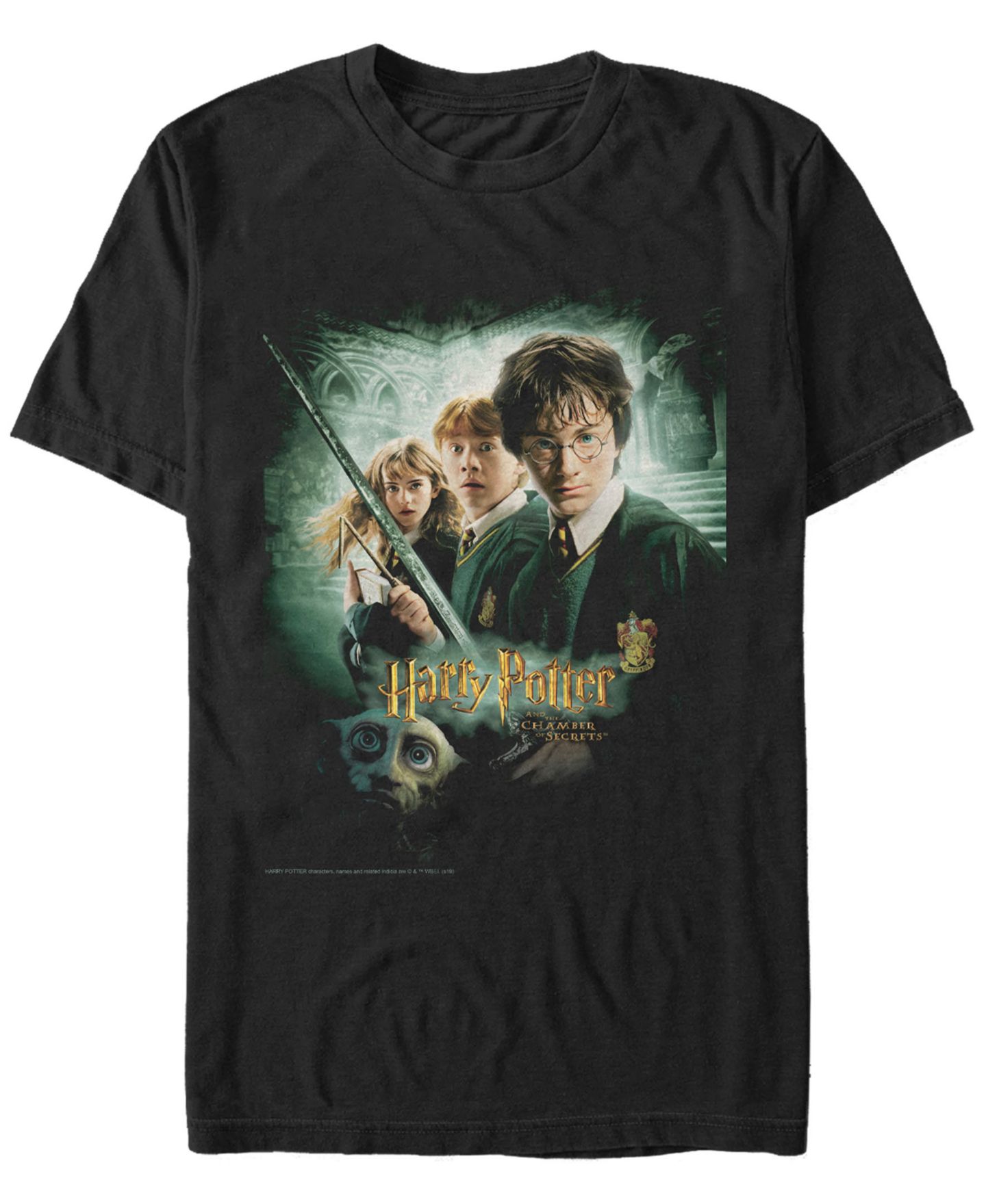 Мужская футболка Fifth Sun Harry Potter Chamber of Secrets Ron Harry Hermione Dobby Poster Short Sleeve — фото 1