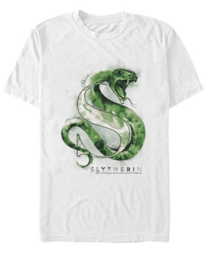 Fifth Sun Men's Slytherin Mystic Short Sleeve Crew T-shirt In White