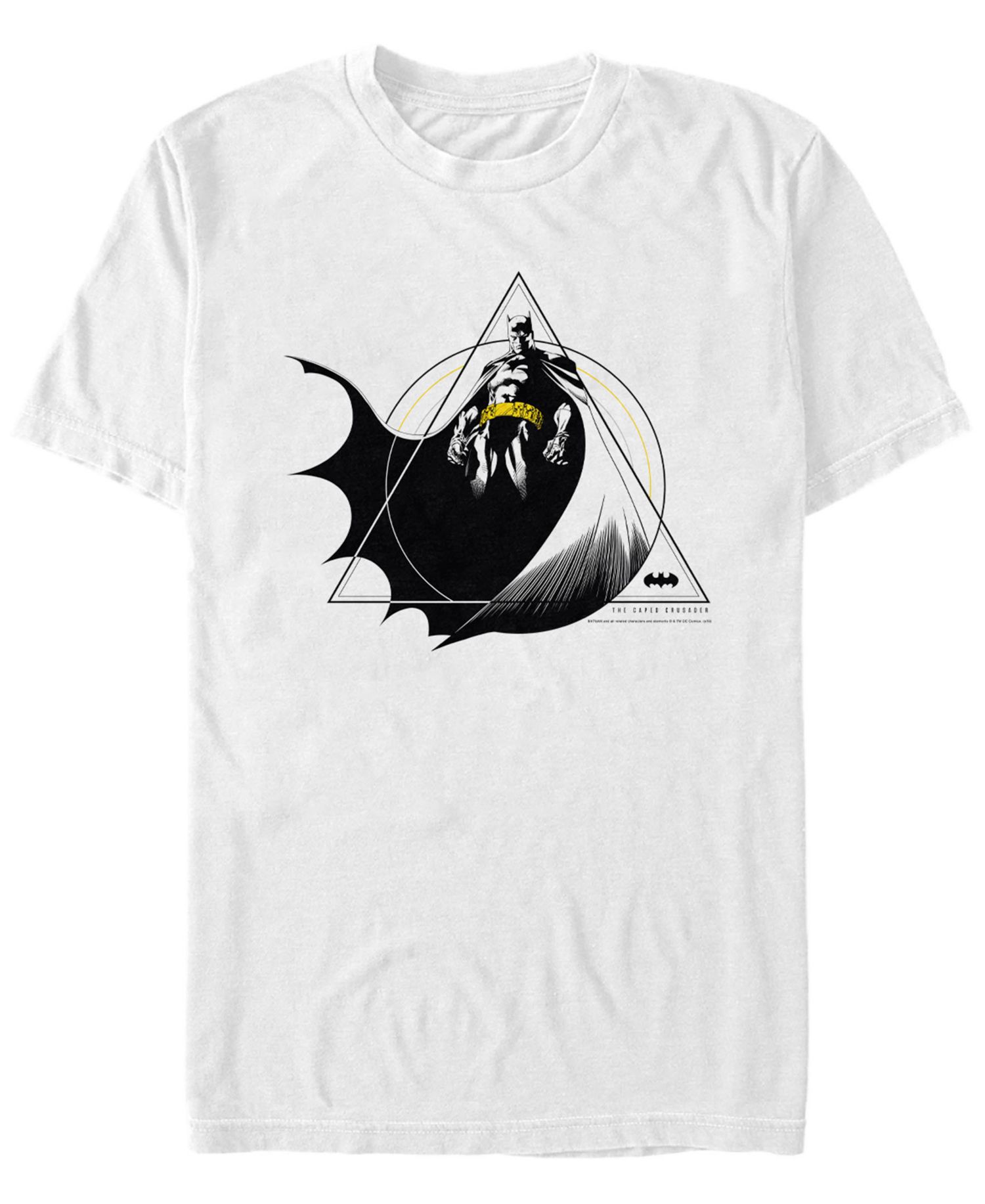 DC Men's Geometric Batman Power Pose Short Sleeve T-Shirt