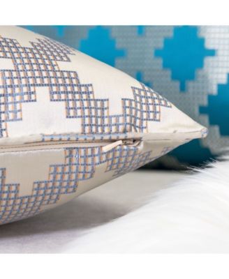 Ellie Satin Jacquard Decorative Pillow, 20" x 20"