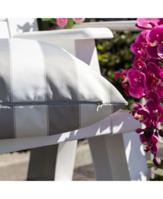 Olivia Stripe Indoor/Outdoor 2-Pack Decorative Pillows, 20" x 20"