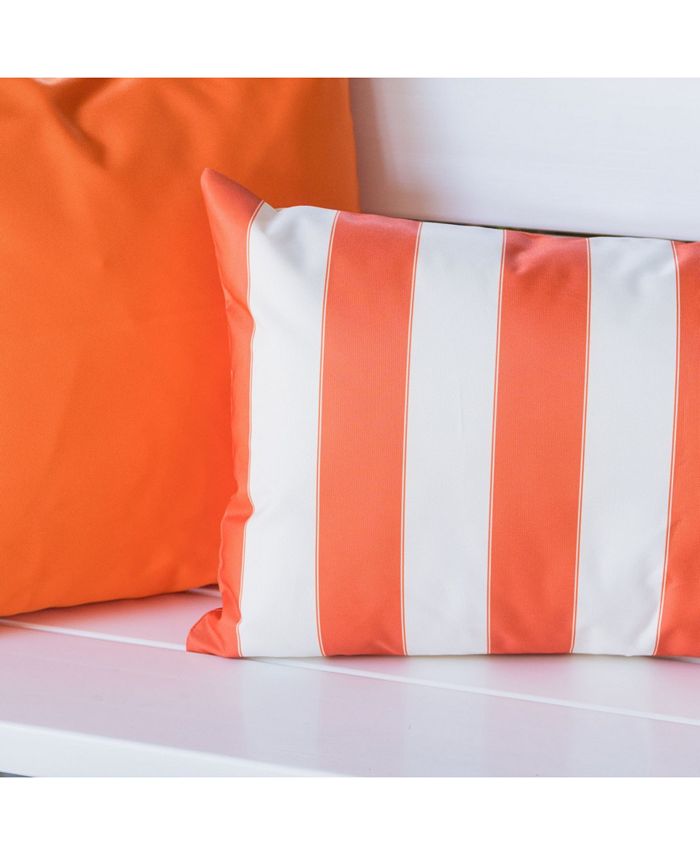 Homey Cozy Olivia Stripe Outdoor Pillow Macy's