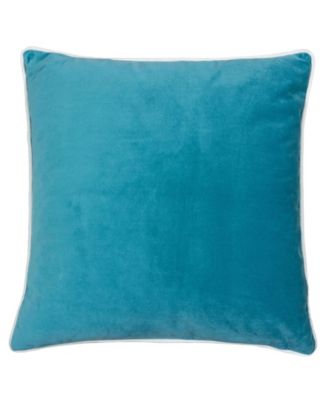 Homey Cozy Skylar Velvet Square Decorative Throw Pillow - Macy's