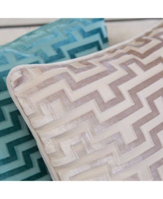 Jasmine Modern Maze Decorative Pillow, 12" x 20"