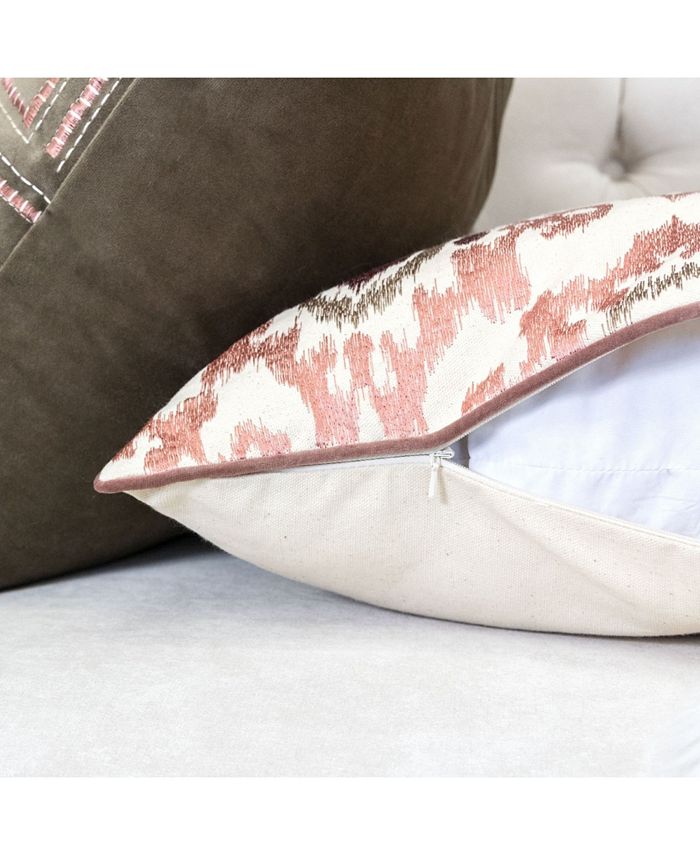 Homey Cozy Stella Woven Cotton Square Decorative Throw Pillow Macy's