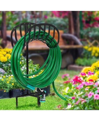 Liberty Garden Manger Style Metal Garden Hose Stand