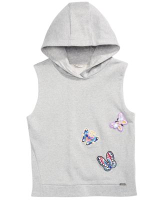 guess sleeveless hoodie