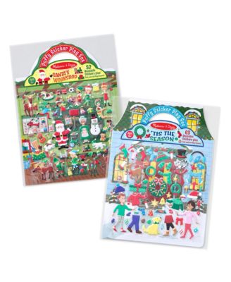 Melissa and Doug - Puffy Stickers Bundle - Santa's Workshop 'Tis the Season