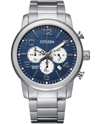 Citizen - Men's Quartz Chronograph Stainless Steel Bracelet Watch 42mm