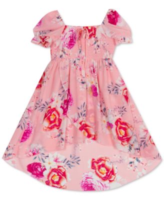 rare editions floral high low dress