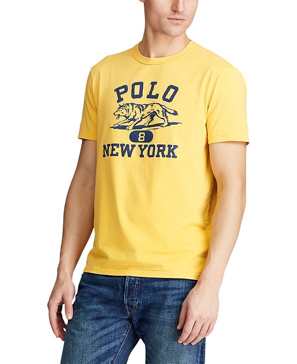 Polo Ralph Lauren Men's Custom Slim-Fit Graphic T-Shirt & Reviews - T ...
