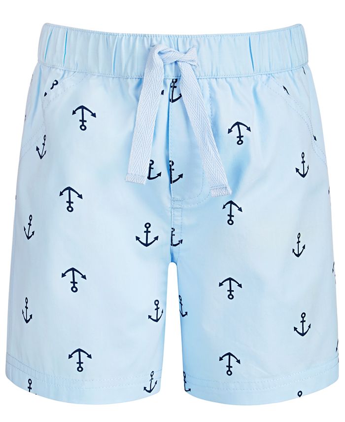 First Impressions Toddler Boy Anchor-Print Cotton Shorts, Created for ...