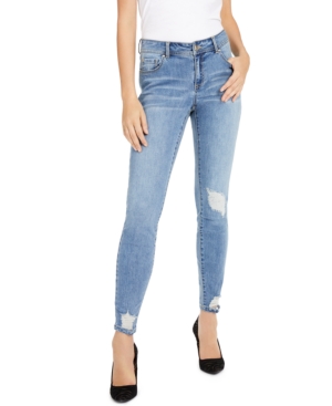 image of Inc Curvy Rip & Repair Skinny Jeans, Regular & Long, Created for Macy-s