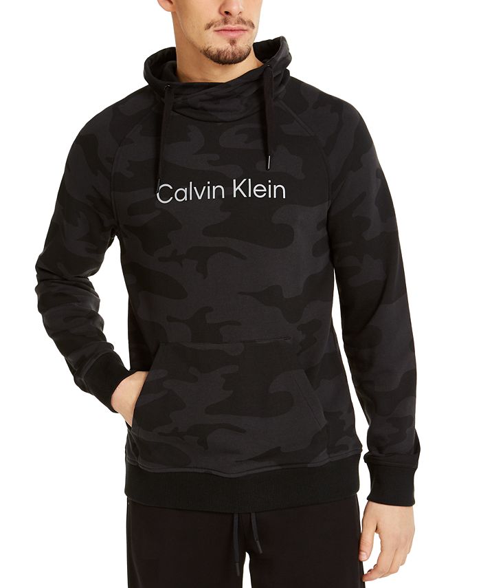 Calvin Klein Men's CK Move 365 Camo Patterned Hoodie u0026 Reviews - Hoodies u0026  Sweatshirts - Men - Macy's calvin klein hoodie mens