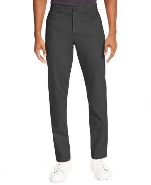 Calvin Klein Men's Ck Move 365 Slim-fit Performance Stretch Pants In Dark Gray