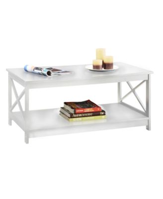 Tavolo Da Ingresso Oxford Chrome Convenience Concepts – Vetro E Metallo Cromato, 80x29,8x76,2 Cm, 2 Ripiani