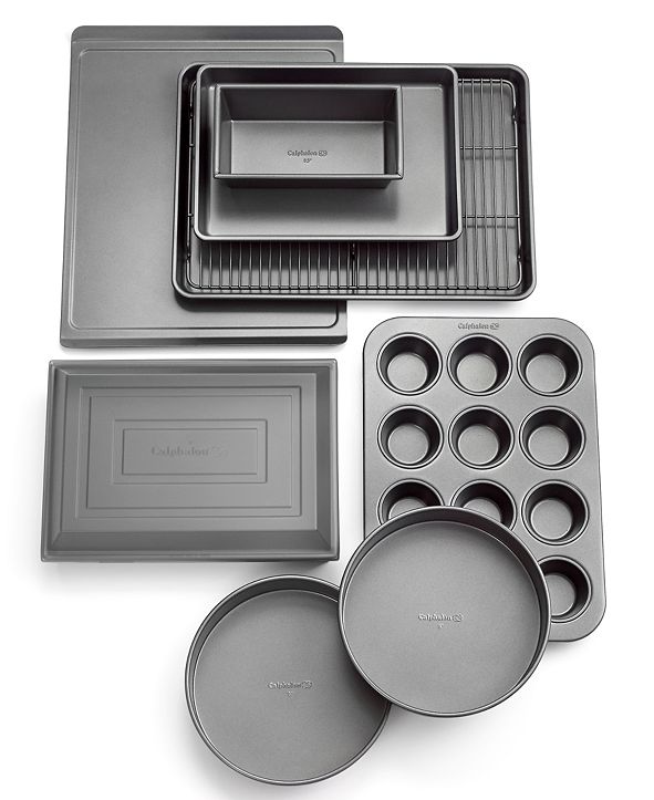 Calphalon Nonstick 10 Piece Bakeware Set & Reviews Bakeware Kitchen