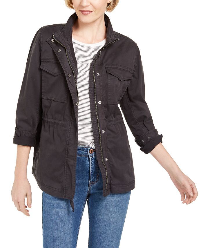 Style & Co Twill Jacket, Created for Macy's - Macy's