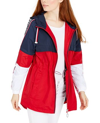 Tommy Hilfiger Colorblocked Logo Tape Zip Jacket - Macy's