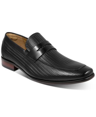 woven penny loafers