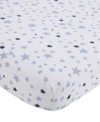 NoJo Star Print Fitted Crib Sheet