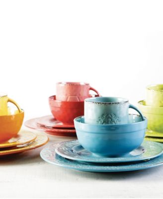 FOODESIGN - Color of Italy - 16pc Dinnerware Set - Mixed Colors