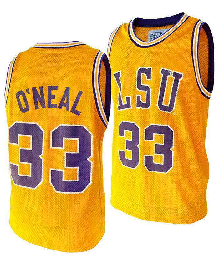 Retro Brand Men's Shaquille O'Neal LSU Tigers Throwback Jersey