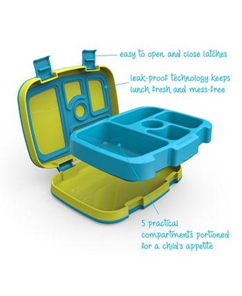 Bentgo Kids' Brights Leakproof, 5 Compartment Bento-Style Kids' Lunch Box -  Coral