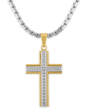 image of Men-s 1/6 Carat Diamond Cross Pendant 22