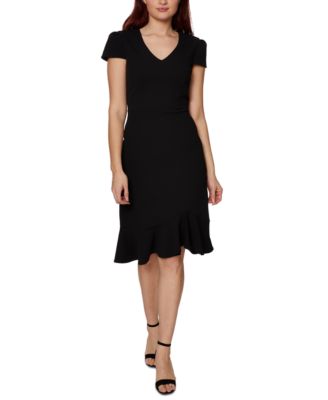 Betsey Johnson - V-Neck Flounce A-Line Dress