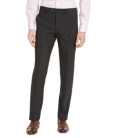 Alfani Men's Slim-Fit Stretch Solid Suit Pants, Created for Macy's - Charcoal