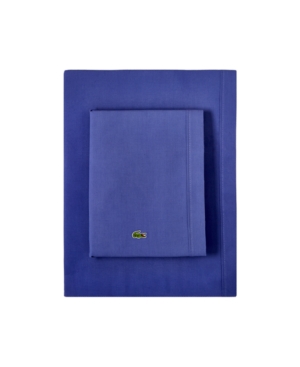 Lacoste Percale Twin Solid Sheet Set Bedding