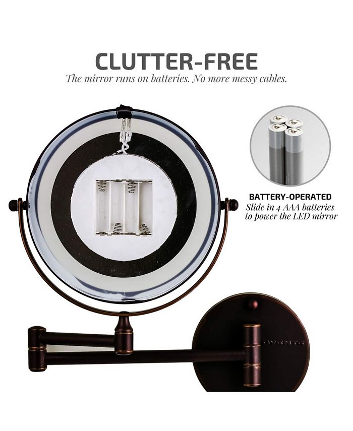 OVENTE Wall Mount LED Lighted Makeup Mirror Macy's