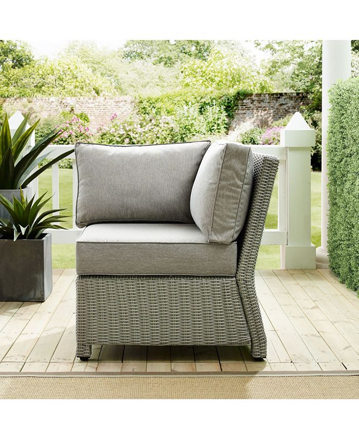 Crosley Bradenton Outdoor Wicker Sectional Corner Chair & Reviews