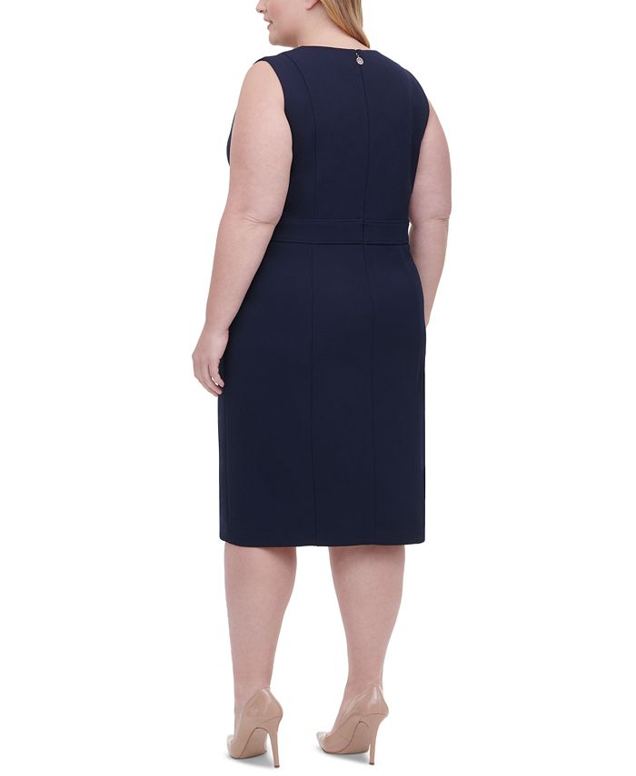 Tommy Hilfiger Plus Size Button-Detail Sheath Dress & Reviews - Dresses ...
