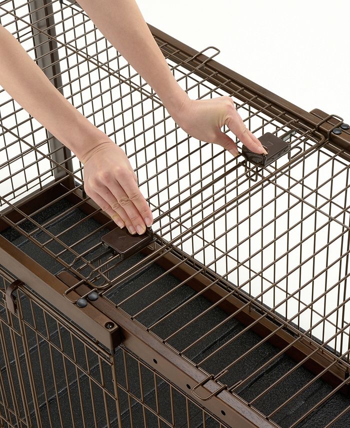 Richell Expandable Pet Crate Wire Top Medium Macy's