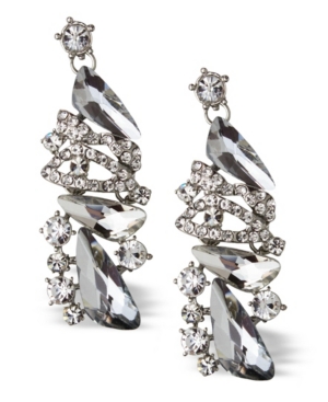 image of Statement Accessories Asymmetrical Stone Statement Earrings