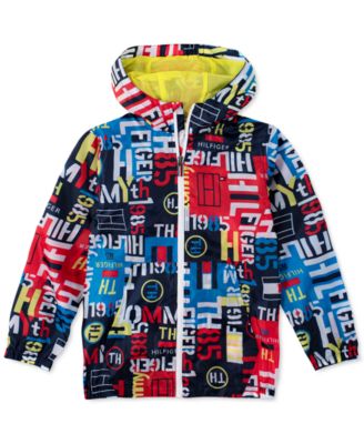 Tommy Hilfiger Big Boys Naval Logo-Print Ripstop Hooded