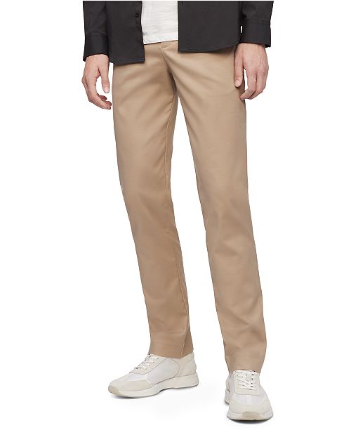 Calvin Klein Men S Slim Fit Modern Stretch Chino Reviews Pants