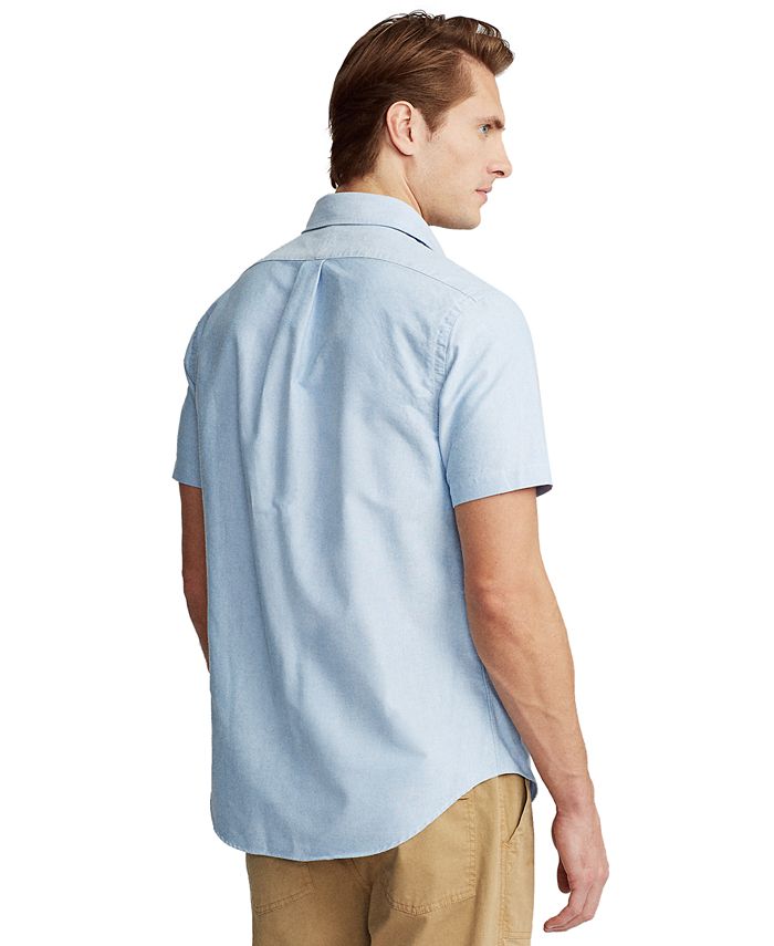 Polo Ralph Lauren Men's Classic-Fit Short-Sleeve Oxford Shirt - Macy's